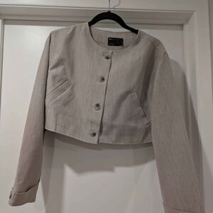 ASOS Linen Cropped Blazer Size M